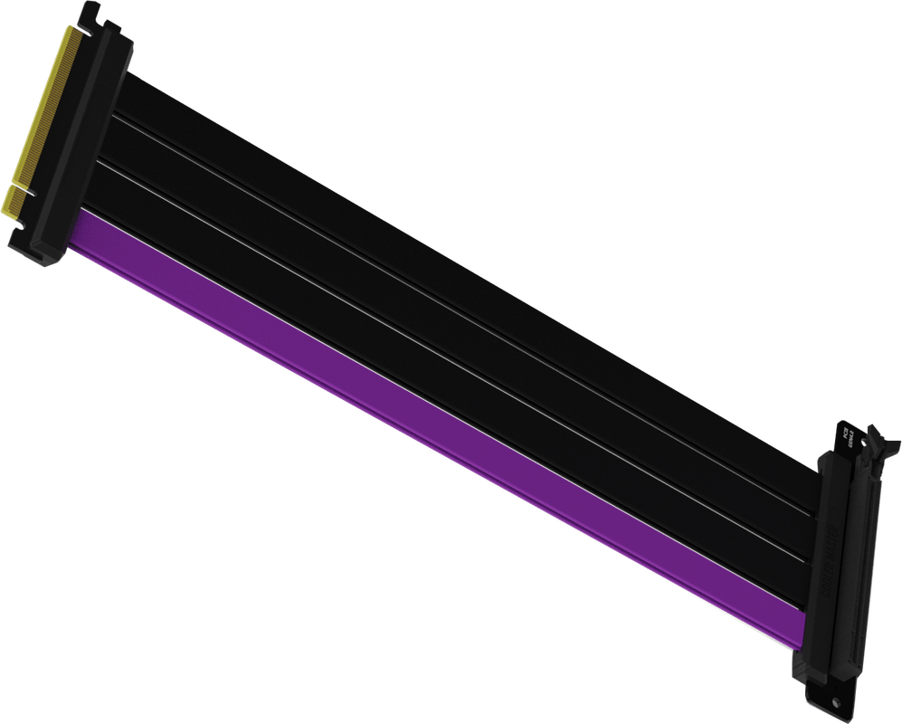 Cooler Master MasterAccessory Riser Cable PCIe 4.0 x16 - 300mm, Zwart Cooler Master MasterAccessory Riser Cable PCIe 4.0 x16 - 300mm, Zwart